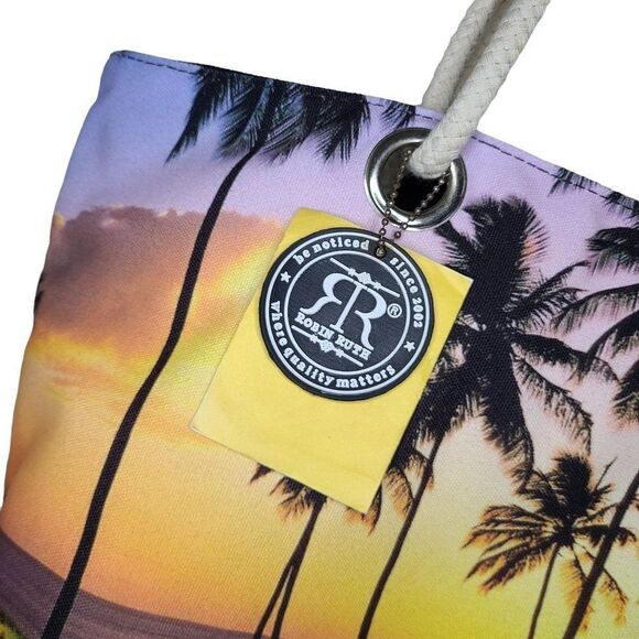 🐞7/$25 Robin Ruth Women Handbags, St. Kitts & Nevis Weekender Canvas Tote Bag - Picture 2 of 12